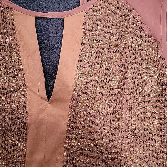 MLV purple sequin top sz M - Picture 4 of 10